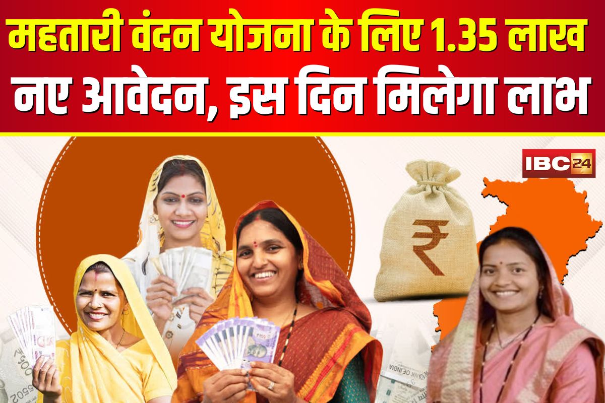 Mahtari Vandana Yojana: महतारी वंदन योजना के लिए 1.35 लाख नए आवेदन, महिलाओं को इस दिन मिलेगा लाभ, मंत्री लक्ष्मी राजवाड़े ने दी जानकारी