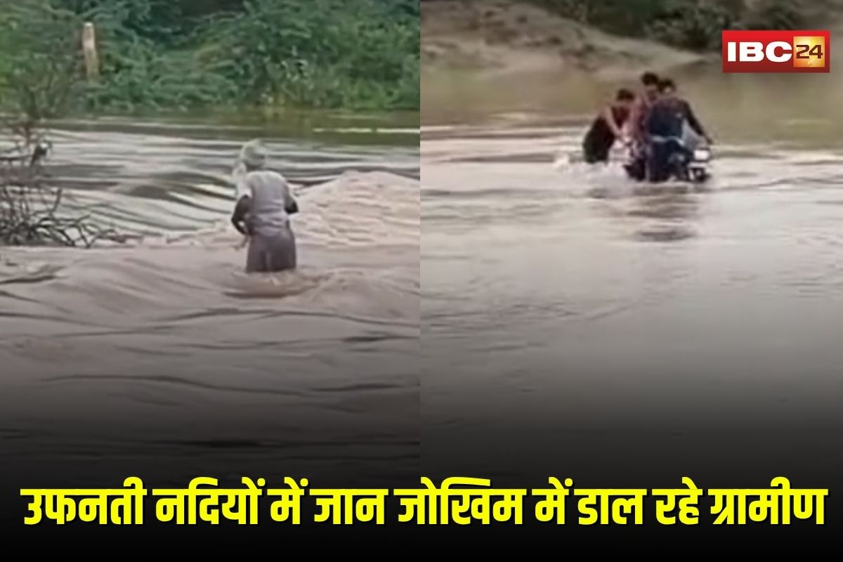 Morena Flood News: लगातार बारिश ने बढ़ाया खौफ! उफनती नदियों में जान जोखिम में डाल रहे ग्रामीण, वायरल हो रहे हैरान कर देने वाले वीडियो