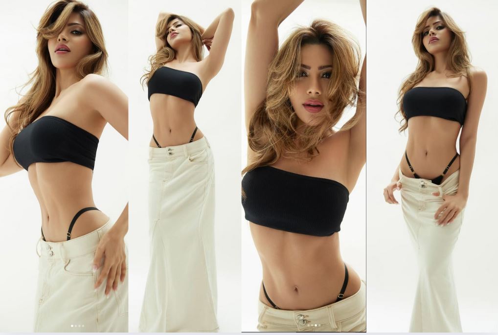 Nikki Tamboli Hot Figure: बेहद हॉट ड्रेस में नजर आई साऊथ की सनसनी निक्की तम्बोली.. फैंस करने लगे इस तरह कमेंट्स