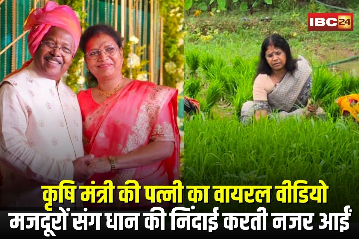 Pushpa Netam Viral Video: धान के खेत में मजदूरों संग उतरीं कृषि मंत्री की पत्नी, पुष्पा नेताम का सादगी भरा वीडियो हुआ वायरल