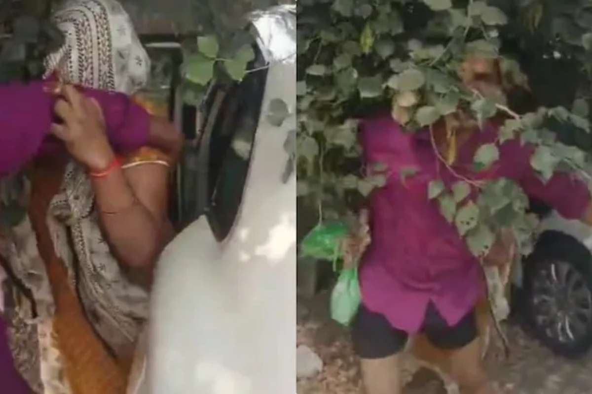 BJP Leader Have Sex in Car: श्मशान घाट में कार में महिला के साथ रंगरलियां मनाते पकड़ाए भाजपा के जिला मंत्री, ग्रामीणों से बोले- भैया मैं तुम्हारे पैर पकड़ रहा हूं…, देखिए वीडियो