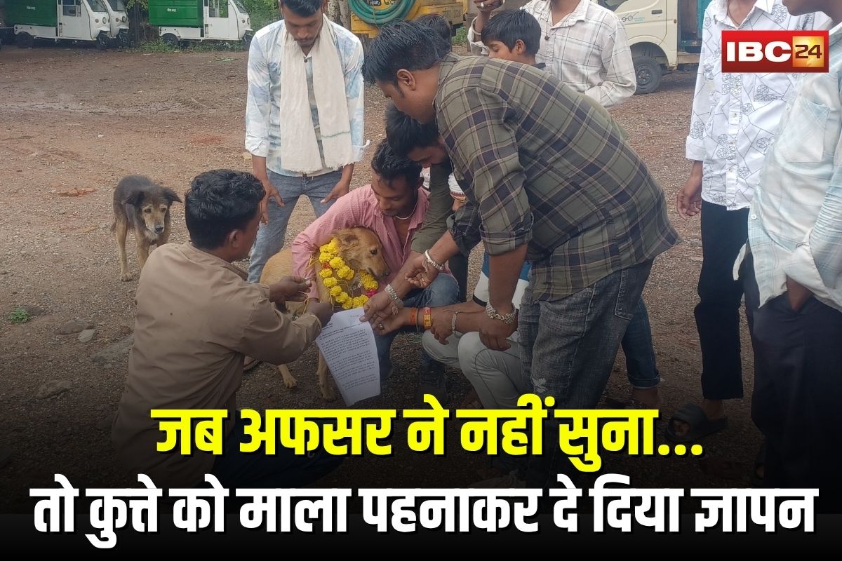 Ratlam Viral Video: जब अफसर ने नहीं सुना, तो कुत्ते को माला पहनाकर दे दिया ज्ञापन! ग्रामीणों का अनोखा विरोध हुआ वायरल