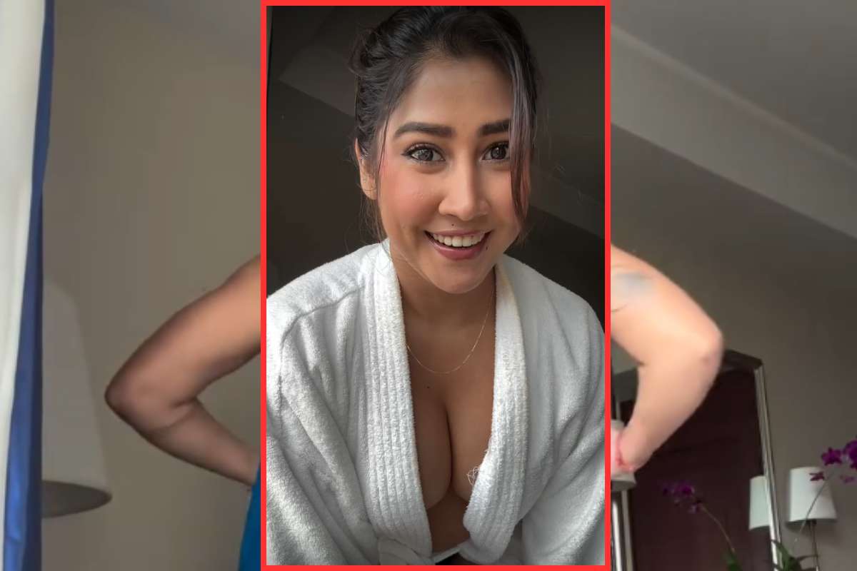 Open Sexy Video: गुजराती गर्ल ने कैमरे के सामने बदले कपड़े, बिना ब्रा डीप नेक ड्रेस में काटा गदर