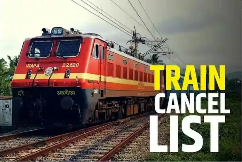Train Cancelled List August 2025
