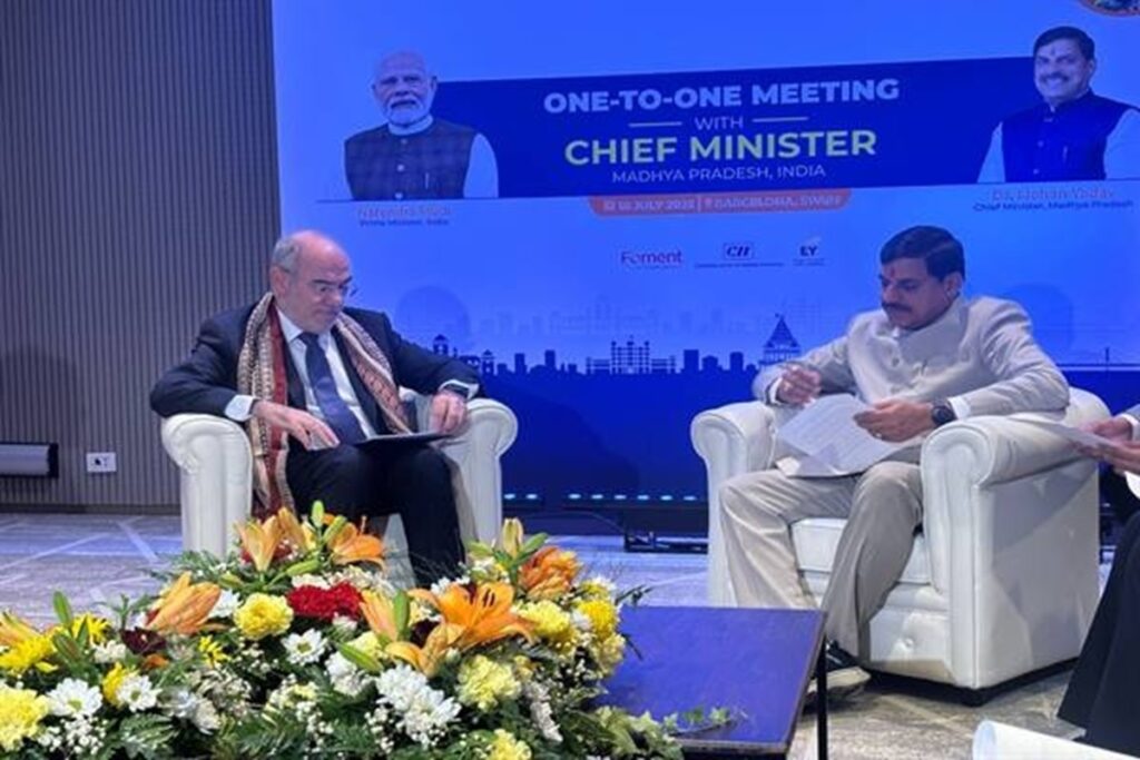 Dr. Mohan Yadav Spain Visit. Image Source- MPDPR