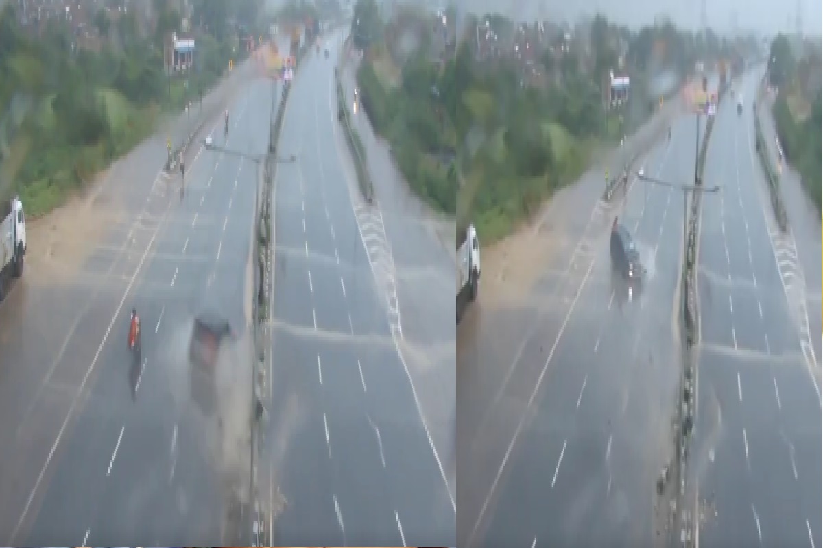 Road Accident Live Video: डिवाइडर से टकराने के बाद टॉय कार के जैसे घूमी स्कॉर्पियों, वीडियो देख आप भी रह जाएंगे दंग