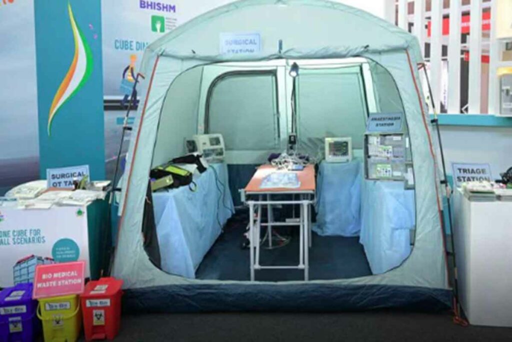 AIIMS Portable Hospital/ Image Credit: X Handle