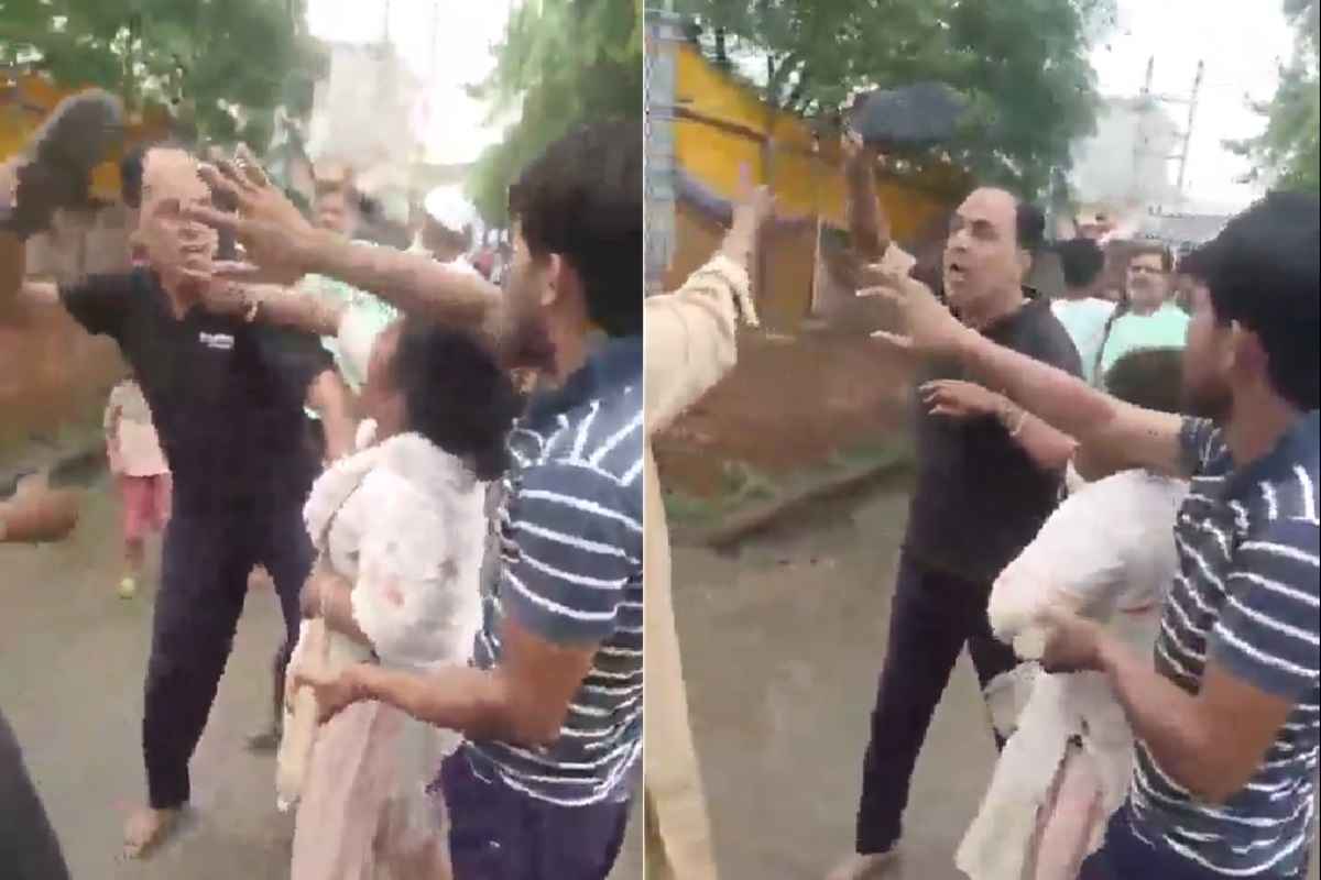 BJP Leader Viral Video: भाजपा नेता की दबंगई.. सरेआम महिला और उसके बेटे को चप्पल से पीटा, डंडे भी बरसाए, वीडियो वायरल