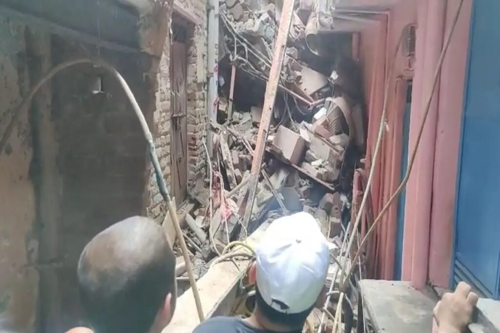 Building Collapse In Delhi/Image Credit: ANI X Handle