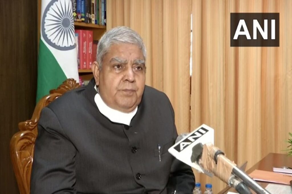 Vice President Jagdeep Dhankhar resign, image source: ANI