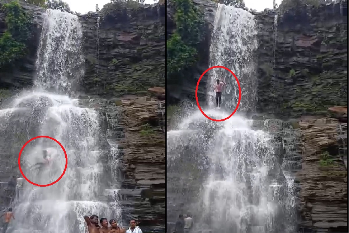 Dhaskund Waterfall Video: धसकुंड वॉटरफॉल में बड़ा हादसा, रील बनाते समय 65 फीट ऊंचाई से नीचे गिरा युवक, वीडियो देखकर दहल जाएगा आपका दिल