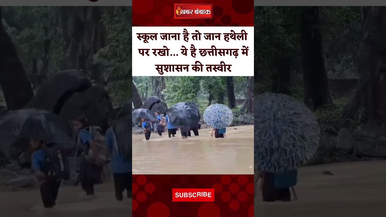 स्कूल जाना है तो जान हथेली पर रखो… ये है Chhattisgarh में Sushasan की तस्वीर