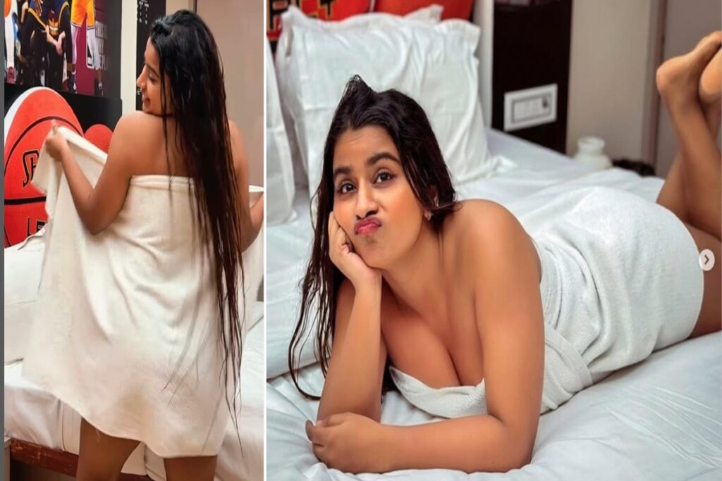 Bedroom sexy video without panty bra, image source: suhuuu instagram