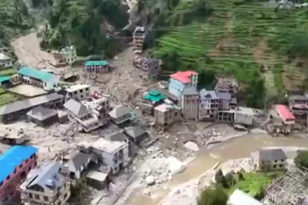 Mandi Cloudburst/ Image Credit: ANI