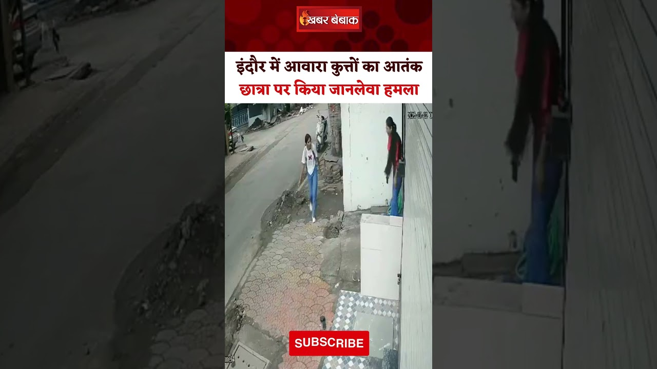 Indore में आवारा कुत्तों का आतंक। छात्रा पर किया हमला