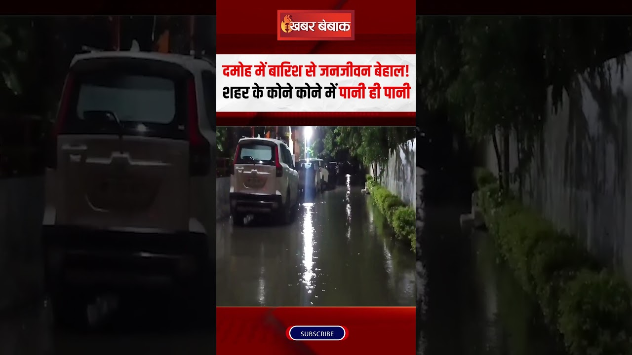 Damoh में बारिश से जनजीवन बेहाल!