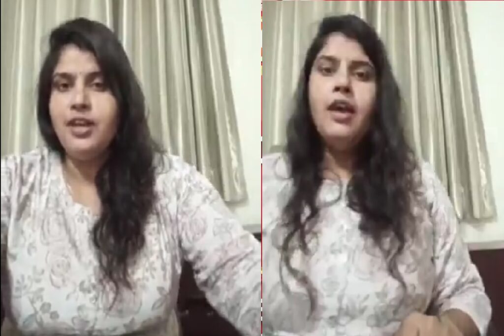 BJP leader Nutan Dubey Viral Video/ Image Credit: @luffyspeaking X Handle