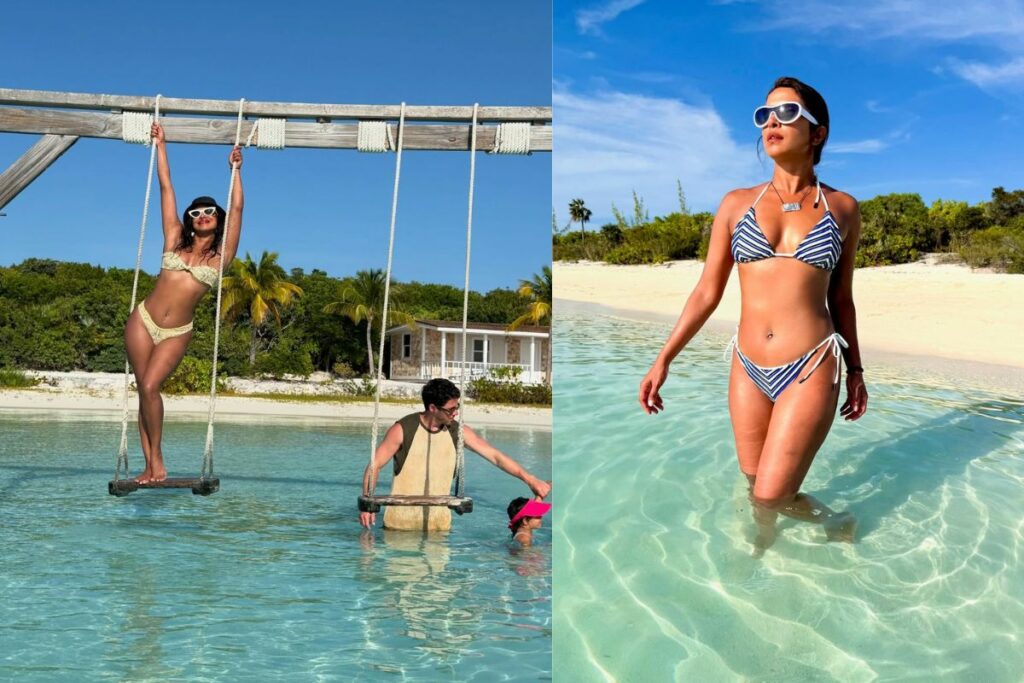 (Priyanka Chopra Pose On Beach, Image Credit: priyankachopra Instagram)