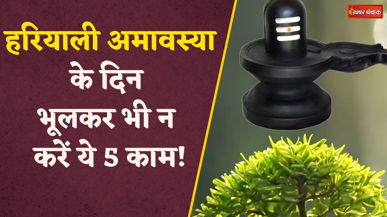 Bad luck से बचना है तो आज Hariyali Amavasya 2025 के दिन भूलकर न करें ये 5 काम | Sawan 2025