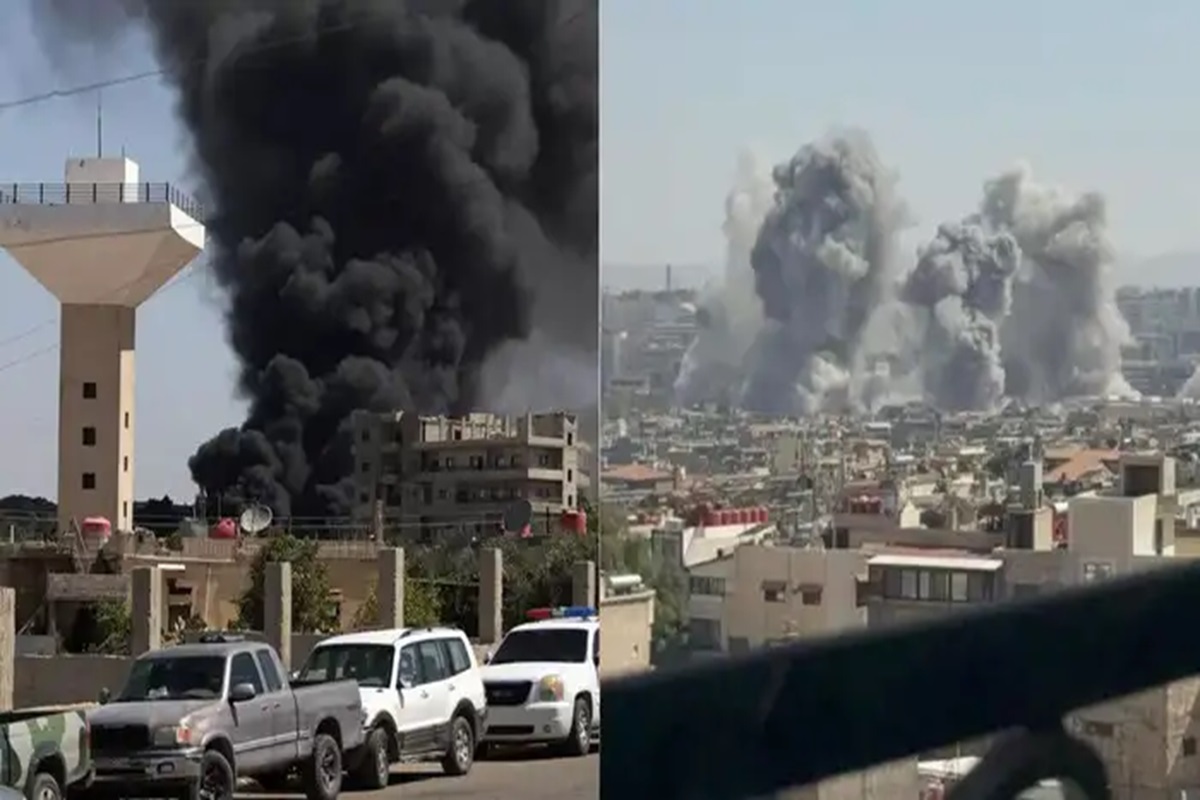 Israel Syria War: सीरिया में इजरायली सेना का कहर, रक्षा मंत्रालय पर एक के बाद एक दागे कई ड्रोन, आसमान पर दिखा धुएं का गुबार