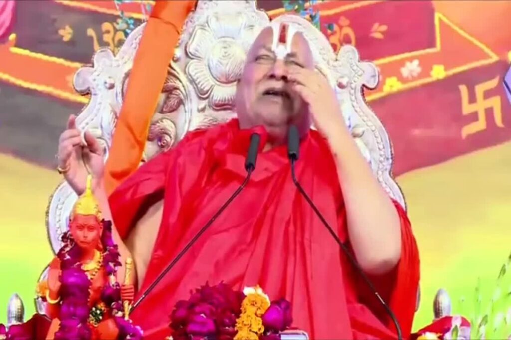 Rambhadracharya on Premanand Maharaj, image source: ibc24