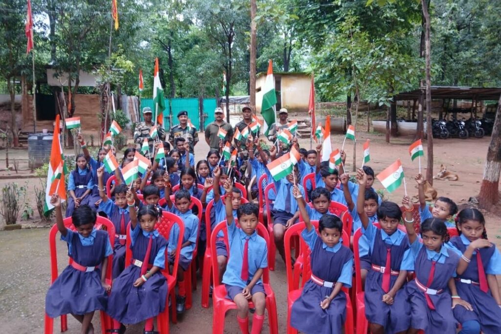 Abujhmad News, Independence Day Abujhmad, Abujhmad Independence Day celebration, Abujhmad flag hoisting, Abujhmad freedom day, Abujhmad 15 August, Abujhmad national flag, Abujhmad BSF Independence Day, Abujhmad patriotic events, Abujhmad tribal Independence Day, Abujhmad cultural program,