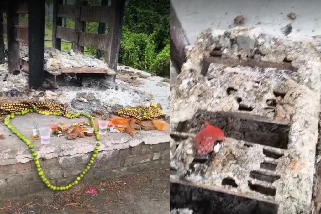 Dhar News, Badnawar Tantra Activity, Dhar Superstition Case, Badnawar Skull Missing, Nageshwar Mukti Dham Incident, Ravi Ninama Death Case, Dhar Tantra Ritual, Badnawar Cemetery Ritual, Madhya Pradesh Black Magic Case, Tantra Mantra in Dhar, Dhar District Shocking News, Badnawar Ritual Crime,