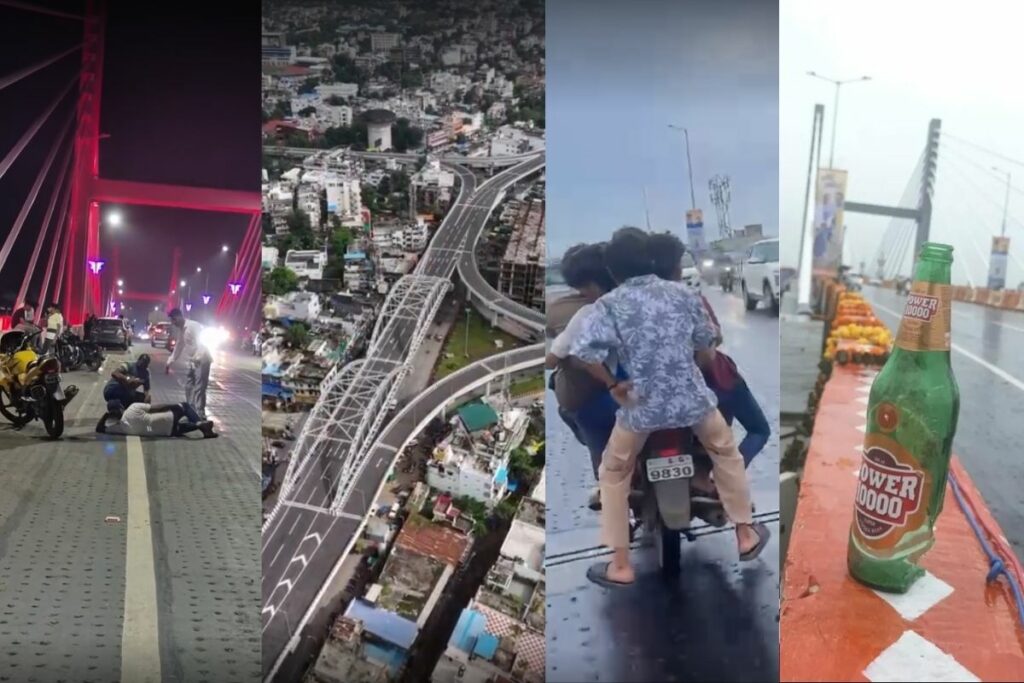 Jabalpur News, Jabalpur flyover issue, Jabalpur traffic problems, Jabalpur flyover misuse, Madhya Pradesh longest flyover, Jabalpur stunt news, Jabalpur road safety, Jabalpur civic issues, Jabalpur flyover photoshoot, Jabalpur public nuisance, Jabalpur traffic violation, Jabalpur police action,