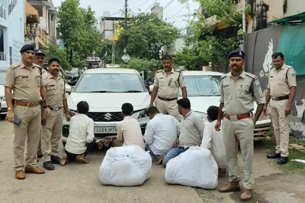 Jabalpur News, Jabalpur Ganja Case, Ganja Trafficking Jabalpur, Sanjeevani Nagar Police, Drug Bust India, Ganja Seized Jabalpur, Luxury Car Seized, Chhattisgarh Drug Network,