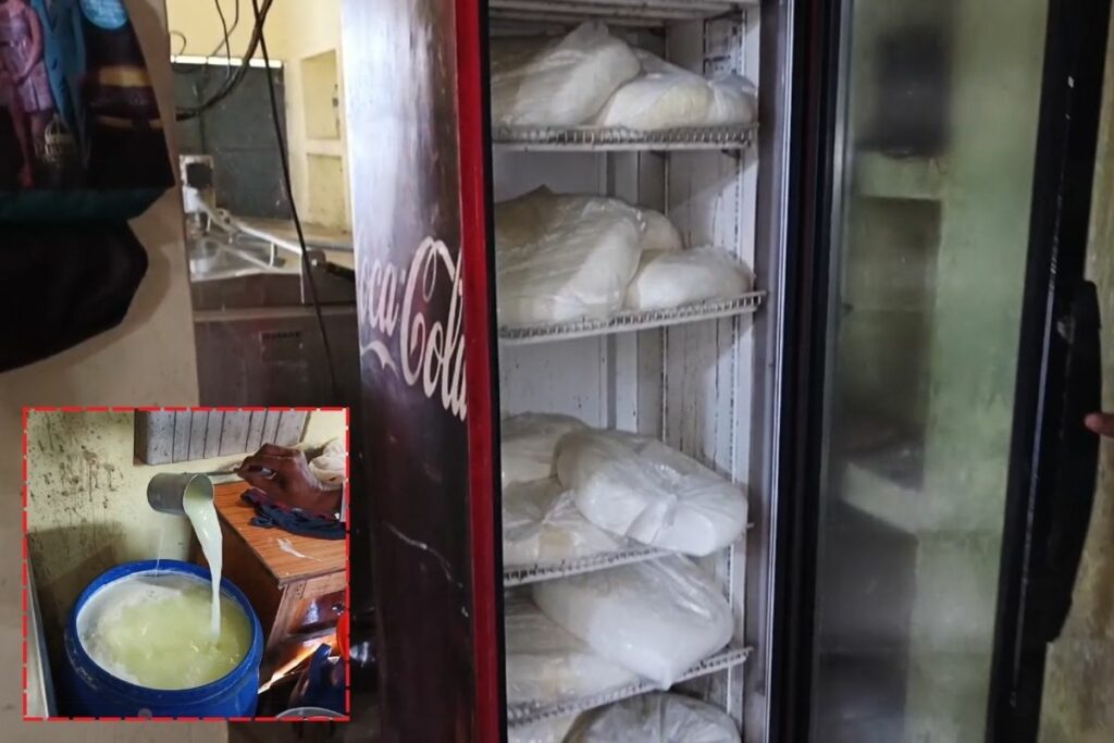 Panna News, Panna Milk Adulteration, Fake Paneer Seized, Brijpur Dairy Raid, Panna Food Safety Raid, Milk Powder Paneer Scam, Adulterated Dairy Products, Madhya Pradesh Food Crime, Panna News Update,