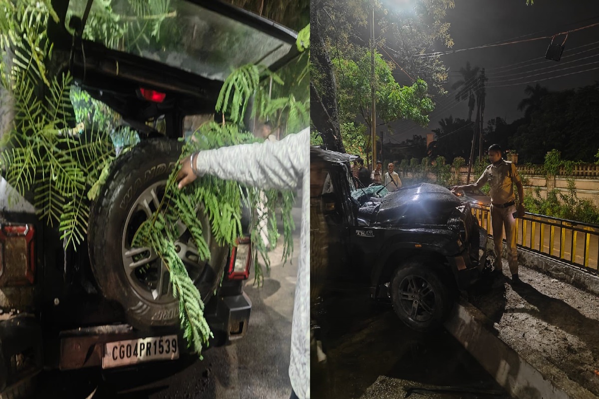 Raipur Road Accident News: रायपुर के VIP रोड पर हुआ दर्दनाक हादसा, 5 युवक हुए घायल, 2 की हालत गंभीर