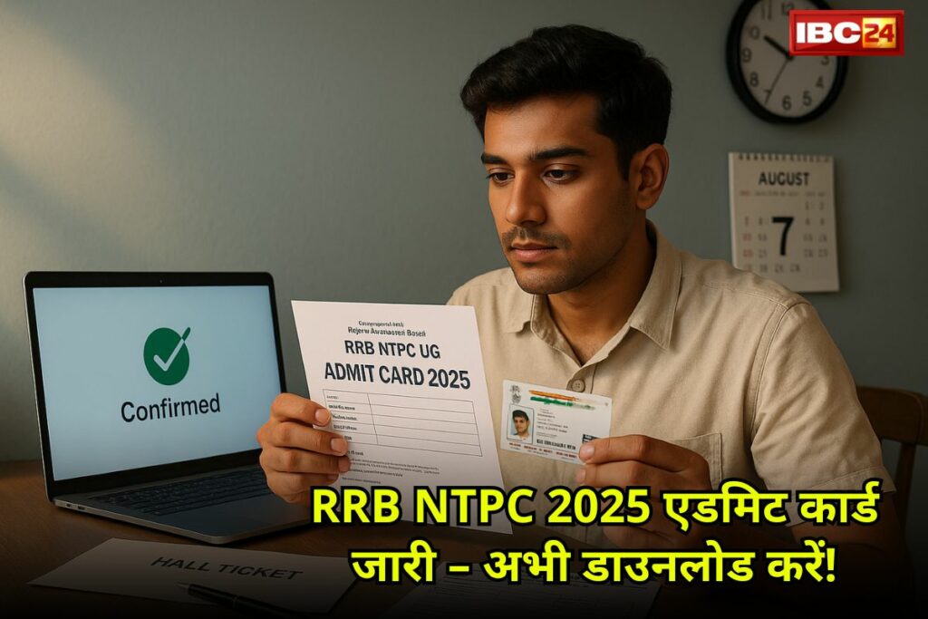 RRB NTPC UG Admit Card 2025
