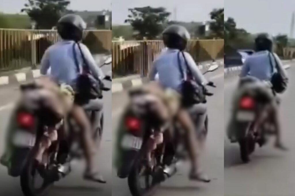 Seoni News, Seoni viral video, NH 44 incident, Amit Bumbra Yadav, wife dead body bike, viral highway video, Seoni crime news,