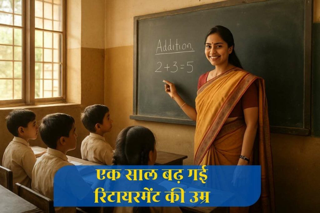 Teacher Retirement Age Hike: 1 साल बढ़ गई शिक्षकों के रिटायरमेंट की उम्र, इतने वर्ष की आयु तक कर सकेंगे नौकरी / Image Source: AI Generated