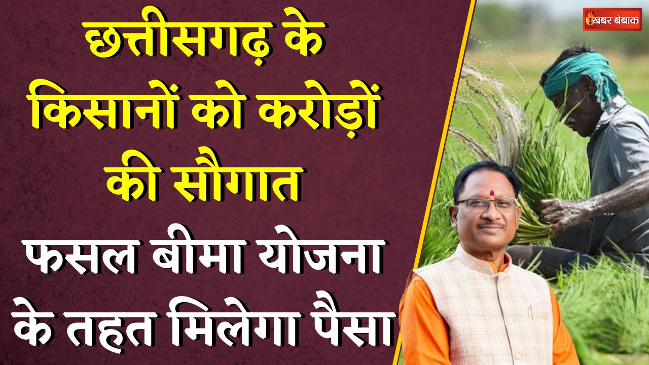 Kisan Fasal beema Yojana: छत्तीसगढ़ के किसानों को करोड़ों की सौगात, फसल बीमा योजना के तहत मिलेगा पैसा