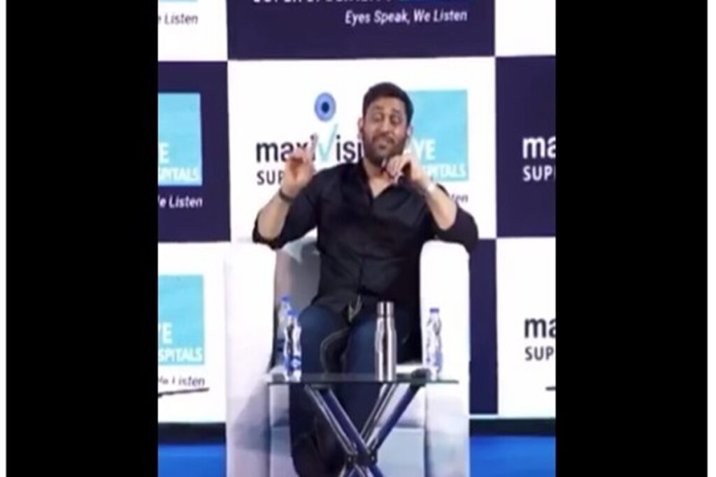 MS Dhoni retirement from IPL question, image source: Bhuvan X