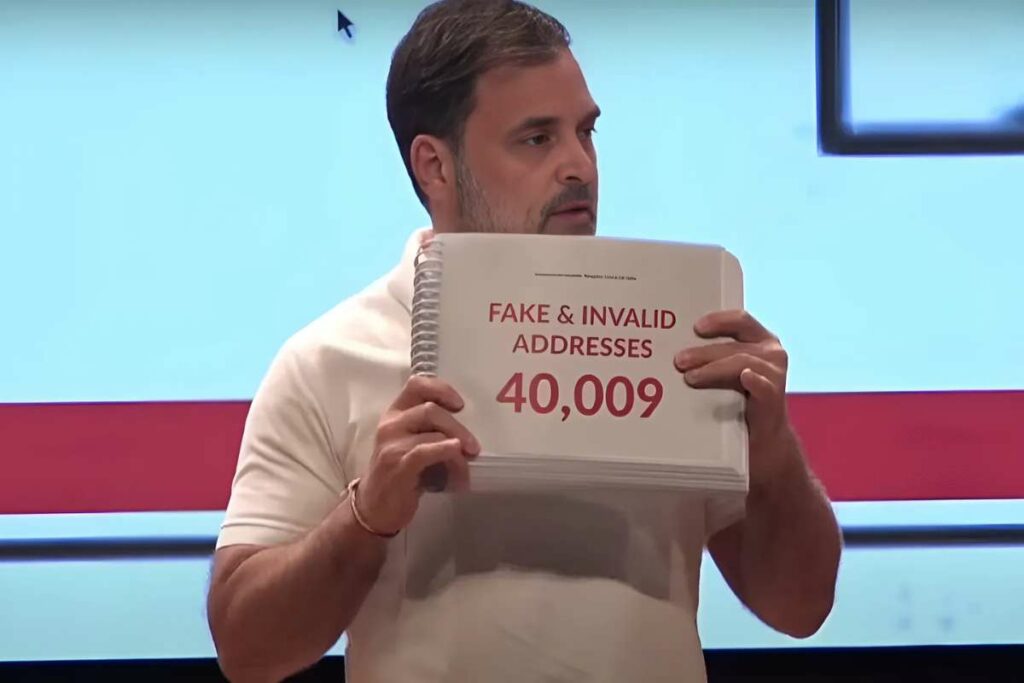 Rahul Gandhi Press Conference Today: 'निर्वाचन आयोग को कहीं छिपने की जगह नहीं मिलेगी, ऐसा पुख्ता सबूत है' / Image Source: Screengrab