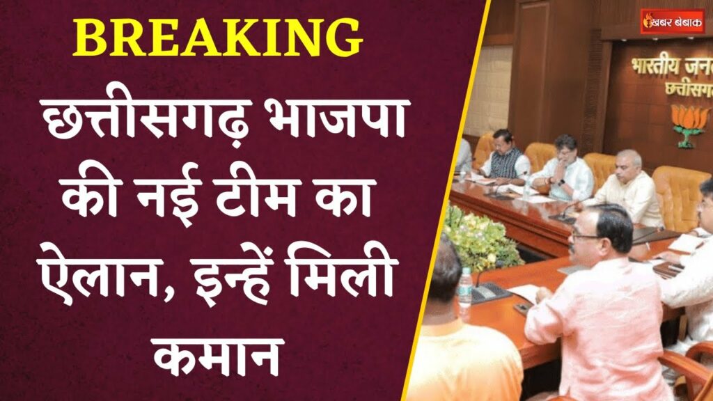 Big reshuffle in Chhattisgarh BJP