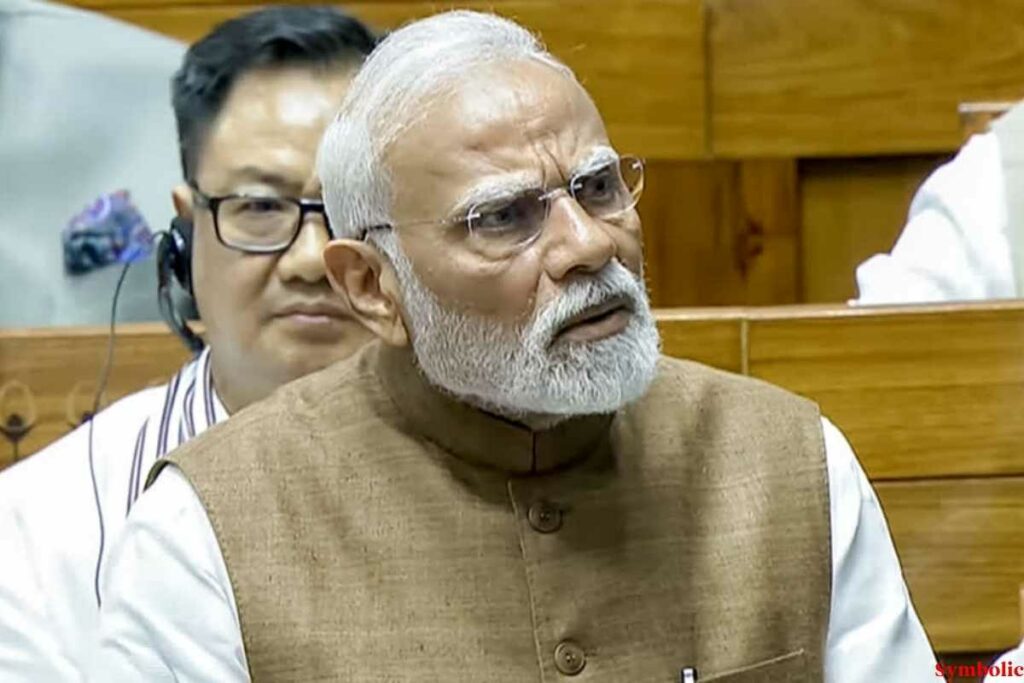 PM Modi Reply to Trump: ट्रंप के टैरिफ अटैक पर पीएम मोदी का करारा जवाब / Image Source: Sansad TV