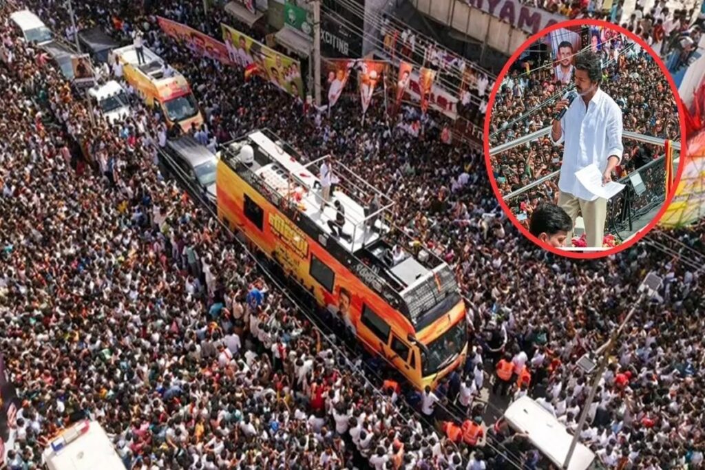 Actor Vijay Rally Stampede. Image Source- IBC24 Archive