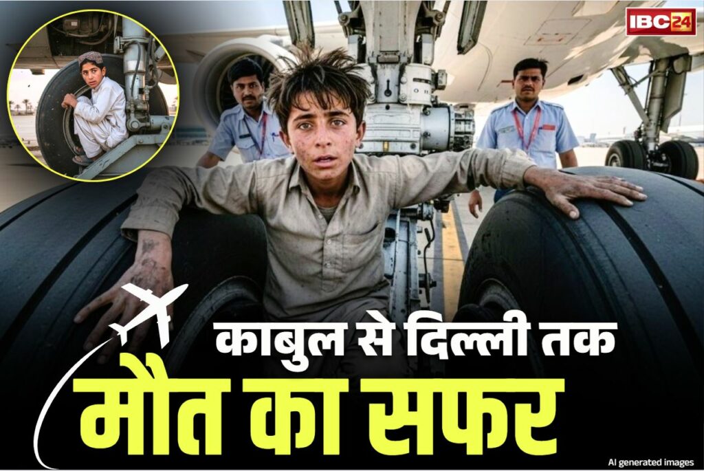 Afghan Boy in Landing Gear