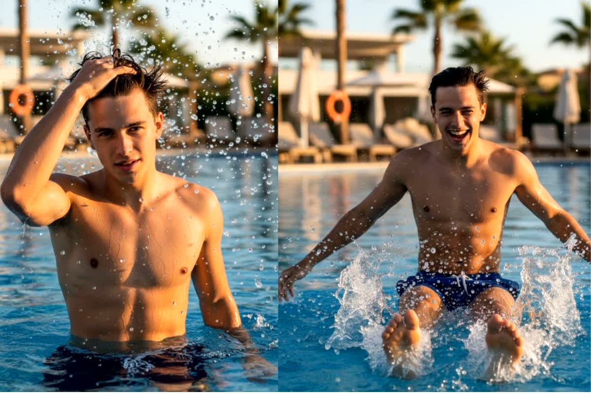 Nano Banana Prompts: Water Splash में इस हैंडसम की अदा देखी? Gemini ने बनाया ऐसा रियलिस्टिक मास्टरपीस, इंटरनेट पर हो गया वायरल…