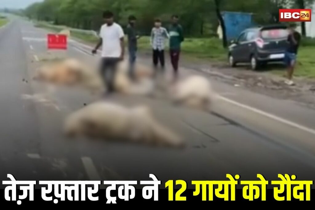 Guna Accident News, Guna truck accident, Guna cow accident news, Guna road incident, BeenaGanj cow accident, Panchhi Guna incident, Madhya Pradesh road accident, Guna highway news, Guna latest news, Guna rural protest, Cow protection Guna, Guna traffic accident, Guna MP news update, Speeding truck Guna, Guna cattle death, Guna road safety news