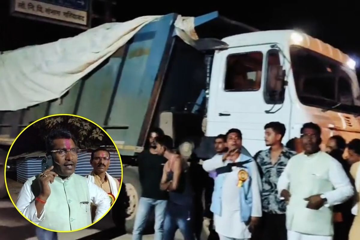 Rajim News: रात के अंधेरे में हो रहा था अवैध रेत परिवहन, बीच सड़क पर बीजेपी विधायक ने रोक दिए हाइवा, फिर जो हुआ देख दंग रह गए लोग