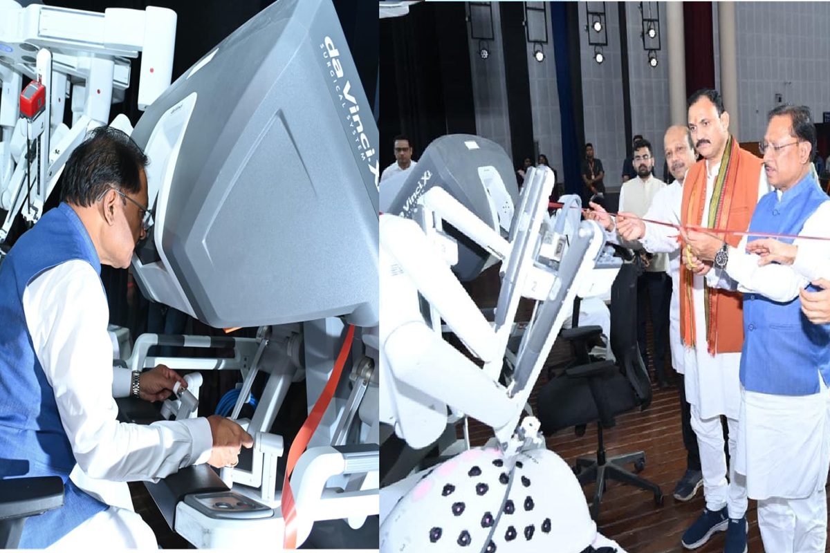 CG News: रायपुर एम्स में अब रोबोटिक सर्जरी, सीएम साय ने किया शुभारंभ, मुख्यमंत्री ने खुद किया ‘देव हस्त’ पर पहला ड्राई लैब डिसेक्शन