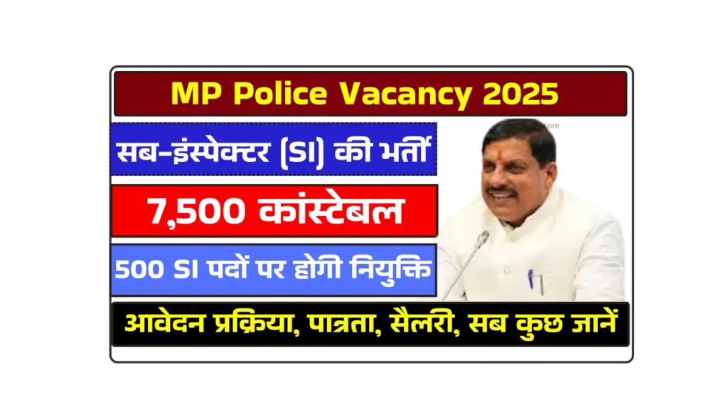 MP Police Constable Vacancy 2025 pdf