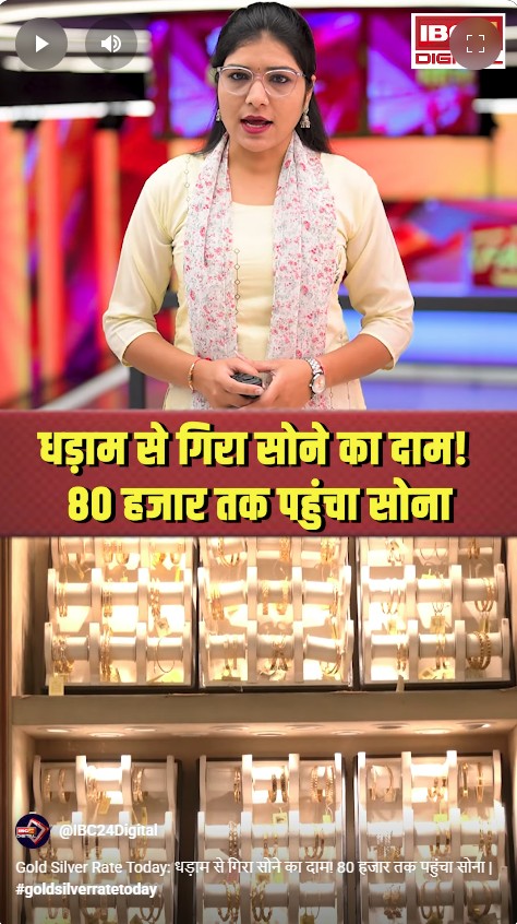 Gold Silver Rate Today: धड़ाम से गिरा सोने का दाम! 80 हजार तक पहुंचा सोना |
