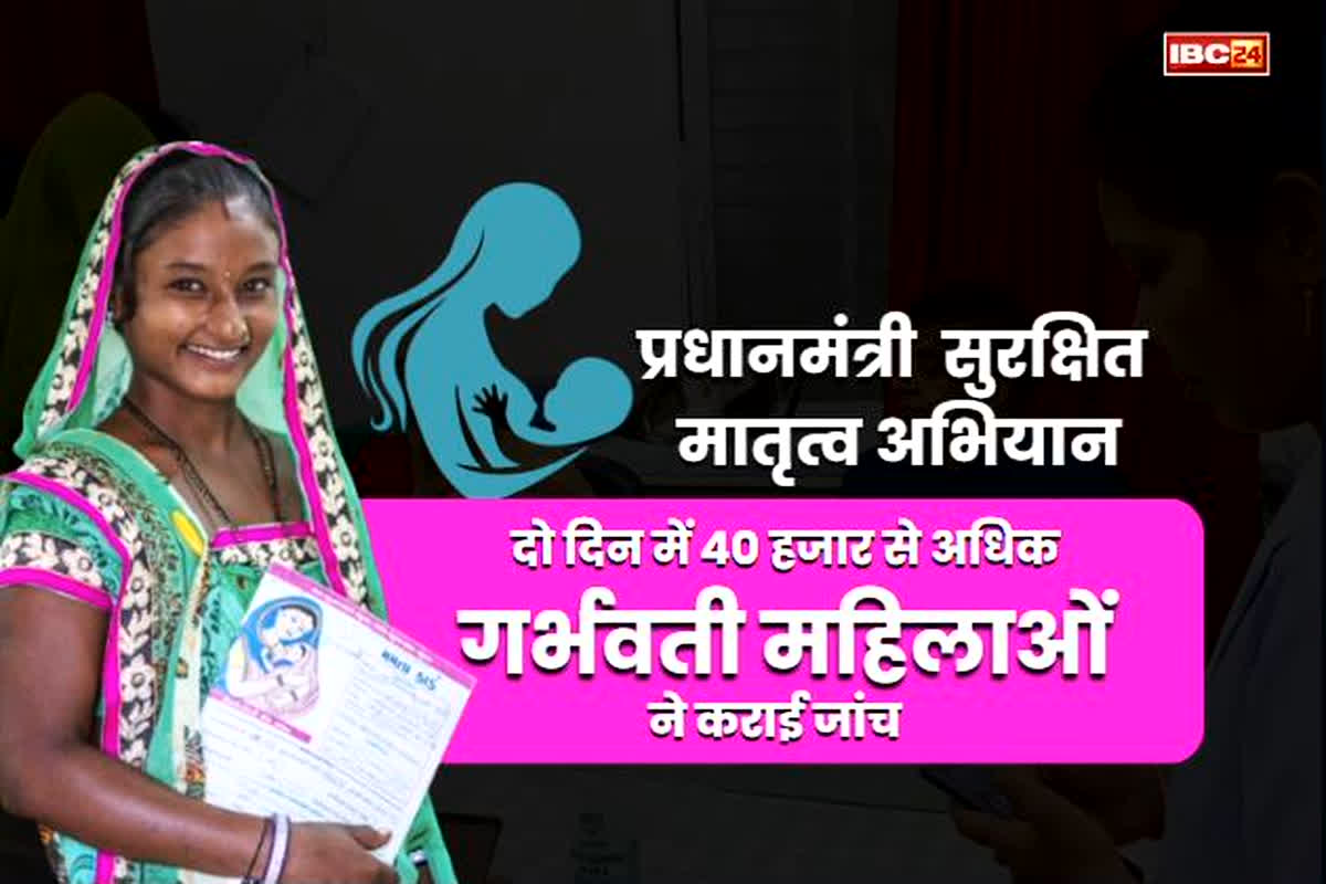 Chhattisgarh News: छत्तीसगढ़ में मातृत्व सुरक्षा की नई पहल, दो दिन में 40 हज़ार गर्भवती महिलाओं ने कराई जांच