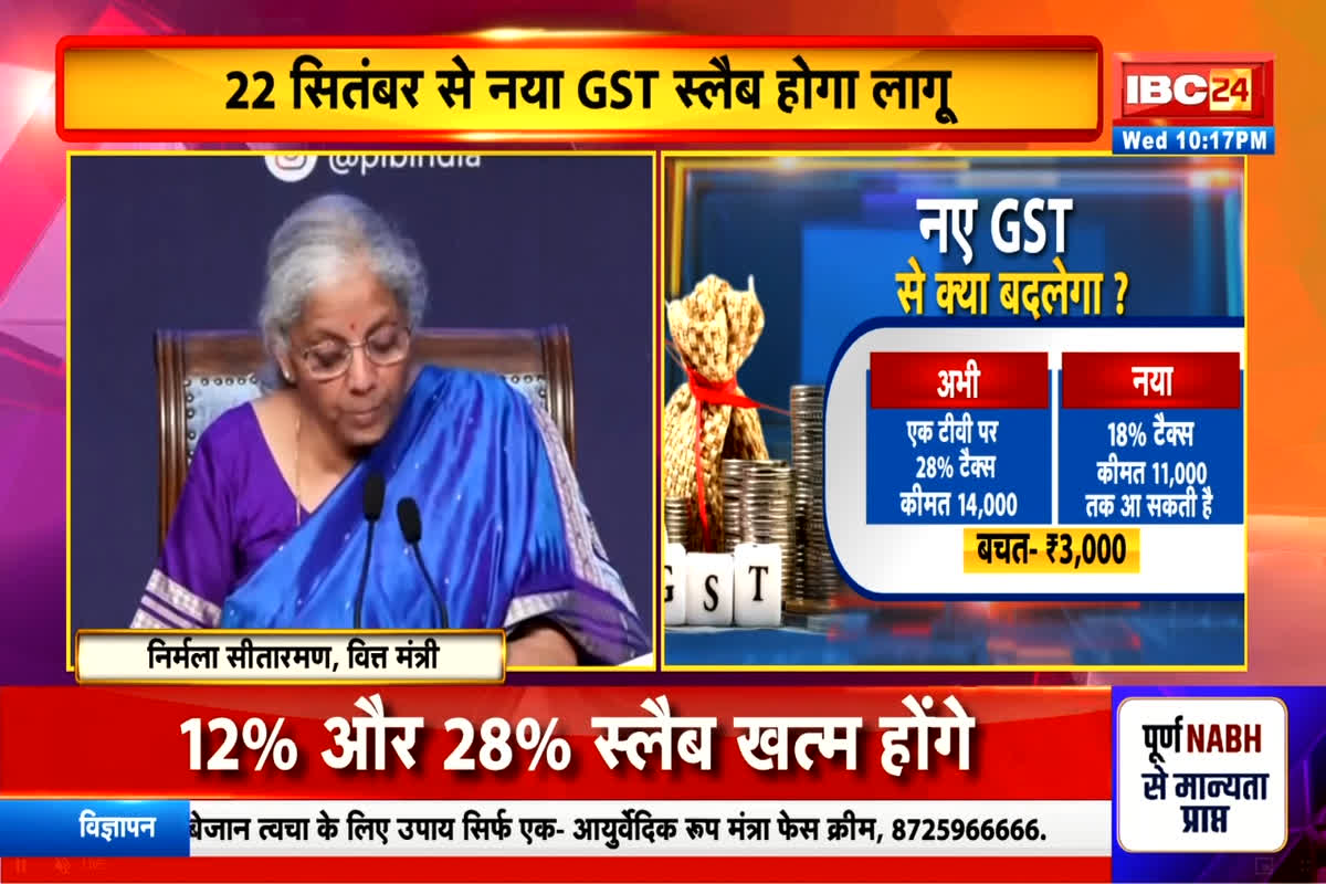 Today News And Live Update 03 September 2025: 22 सितंबर से लागू होंगी GST की नई दरें, अब सिर्फ 5% और 18% के स्लैब होंगे