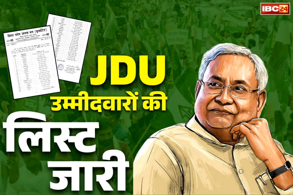 Bihar Election JDU List